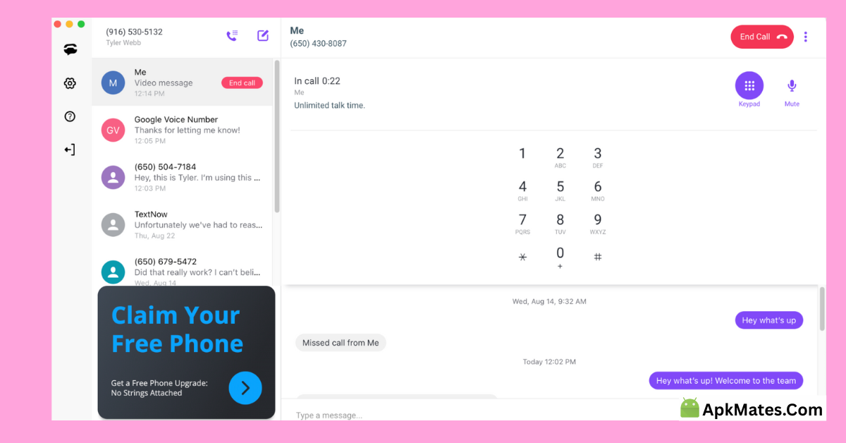 Instant Free Download TextNow24.39.0.1 APK