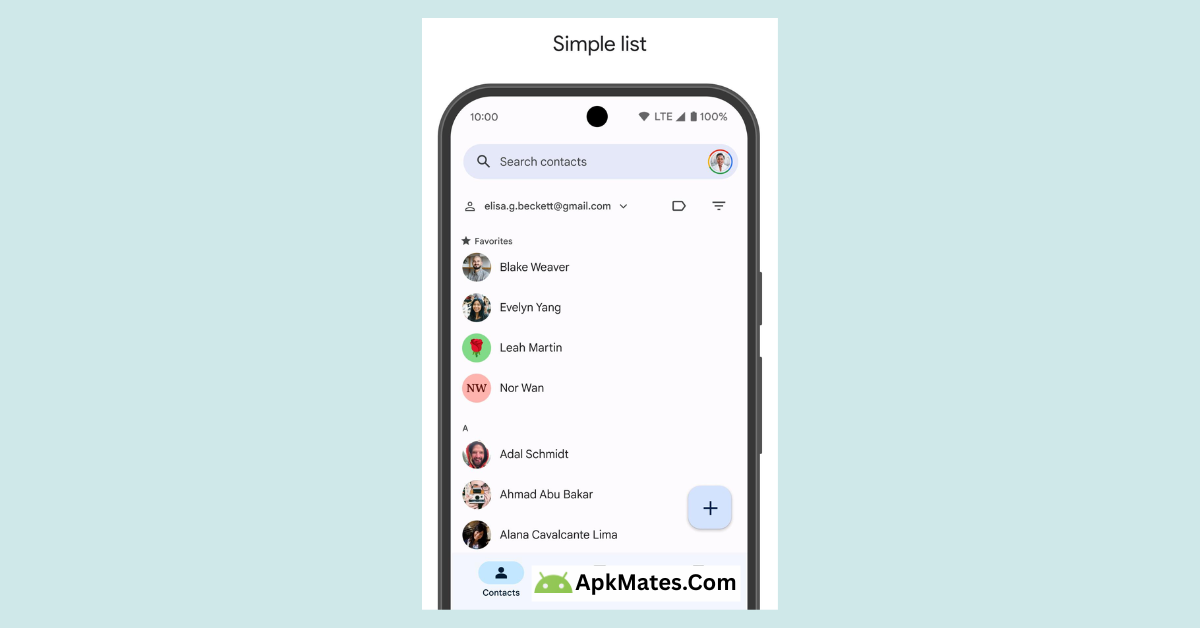 Get the latest version Contacts APK