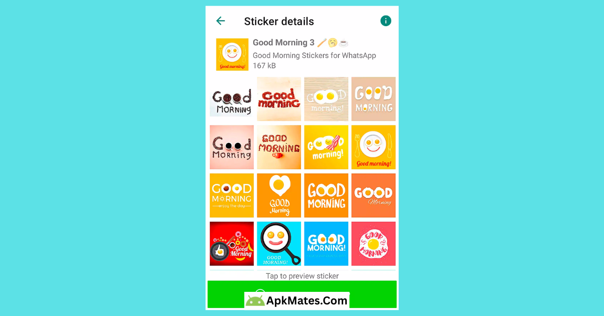 Good Morning Stickers Download APK Free for Android 11 Instant access with one click Good Hurry up and download now Morning Stickers APK (1)
