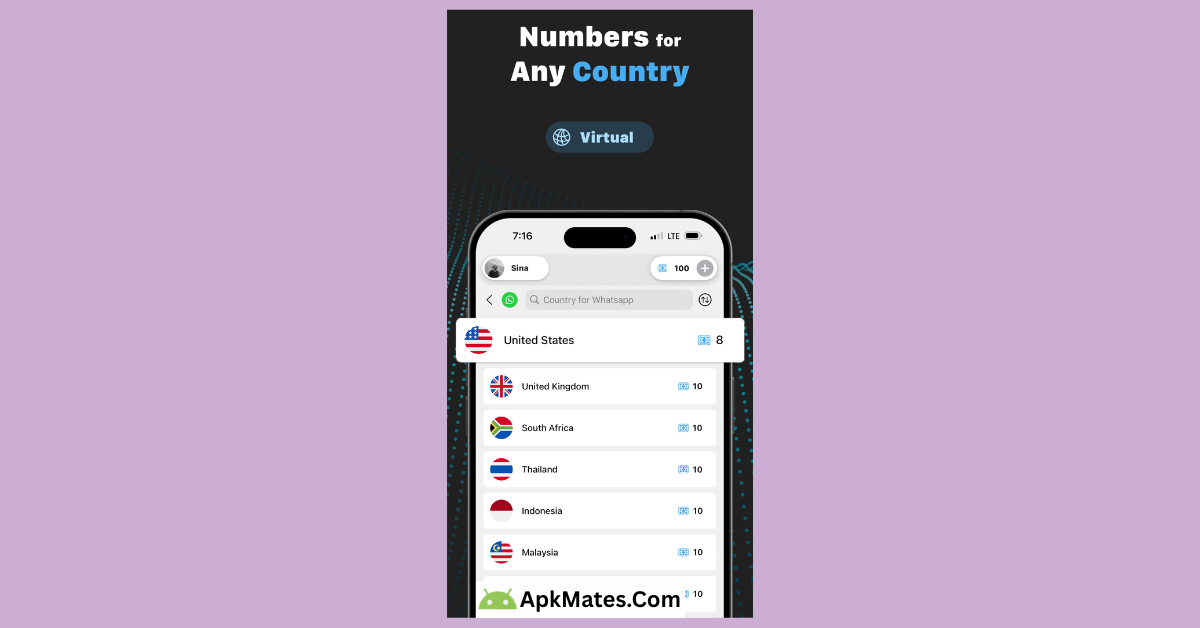 Start your free journey today VSim SMS Verification 1.6.6