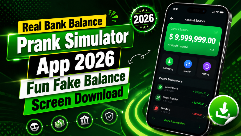 bank balance prank app
